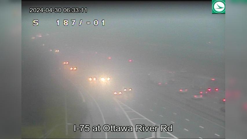 Toledo: I-75 at Ottawa River Rd Traffic Camera
