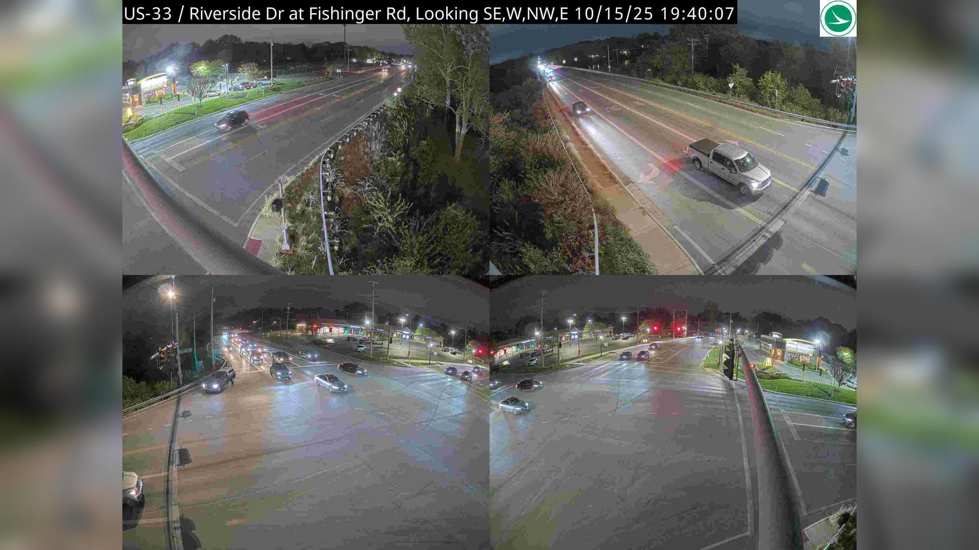 Traffic Cam Upper Arlington: US-33/Riverside Dr at Fishinger Rd Player