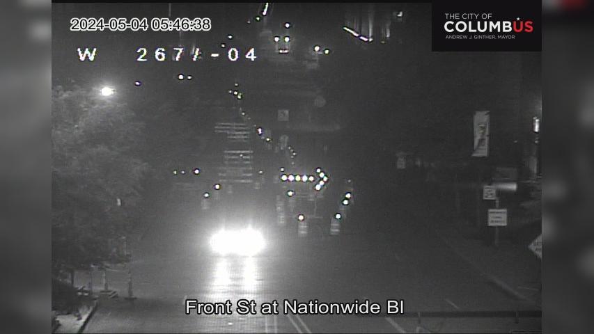 Traffic Cam Arena District: Front St at Nationwide Blvd Player