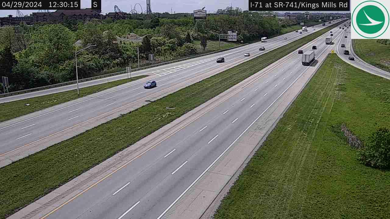 Traffic Cam Kings Mills: I-71 at SR-741 - Rd Player