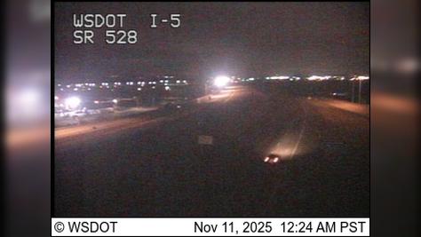Traffic Cam Marysville: I-5 at MP 199.1: SR 528 Interchange Player