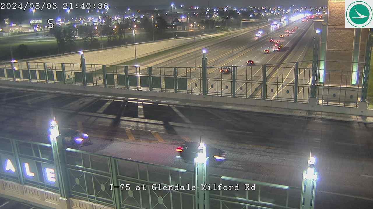 Evendale: I-75 at Glendale Milford Rd Traffic Camera
