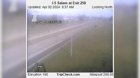 Hayesville: I-5 Salem at Exit 258 Traffic Camera