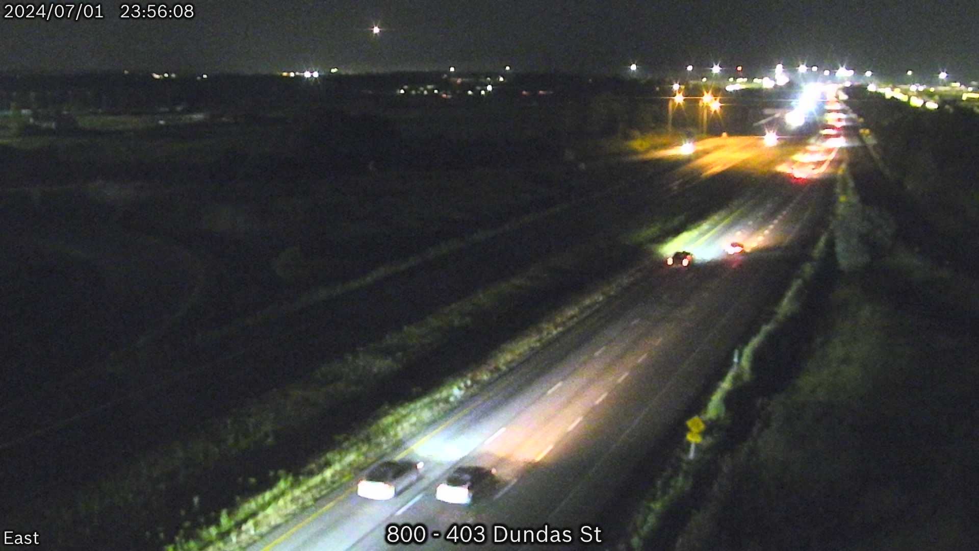 Highway 403 near Dundas St. Traffic Camera