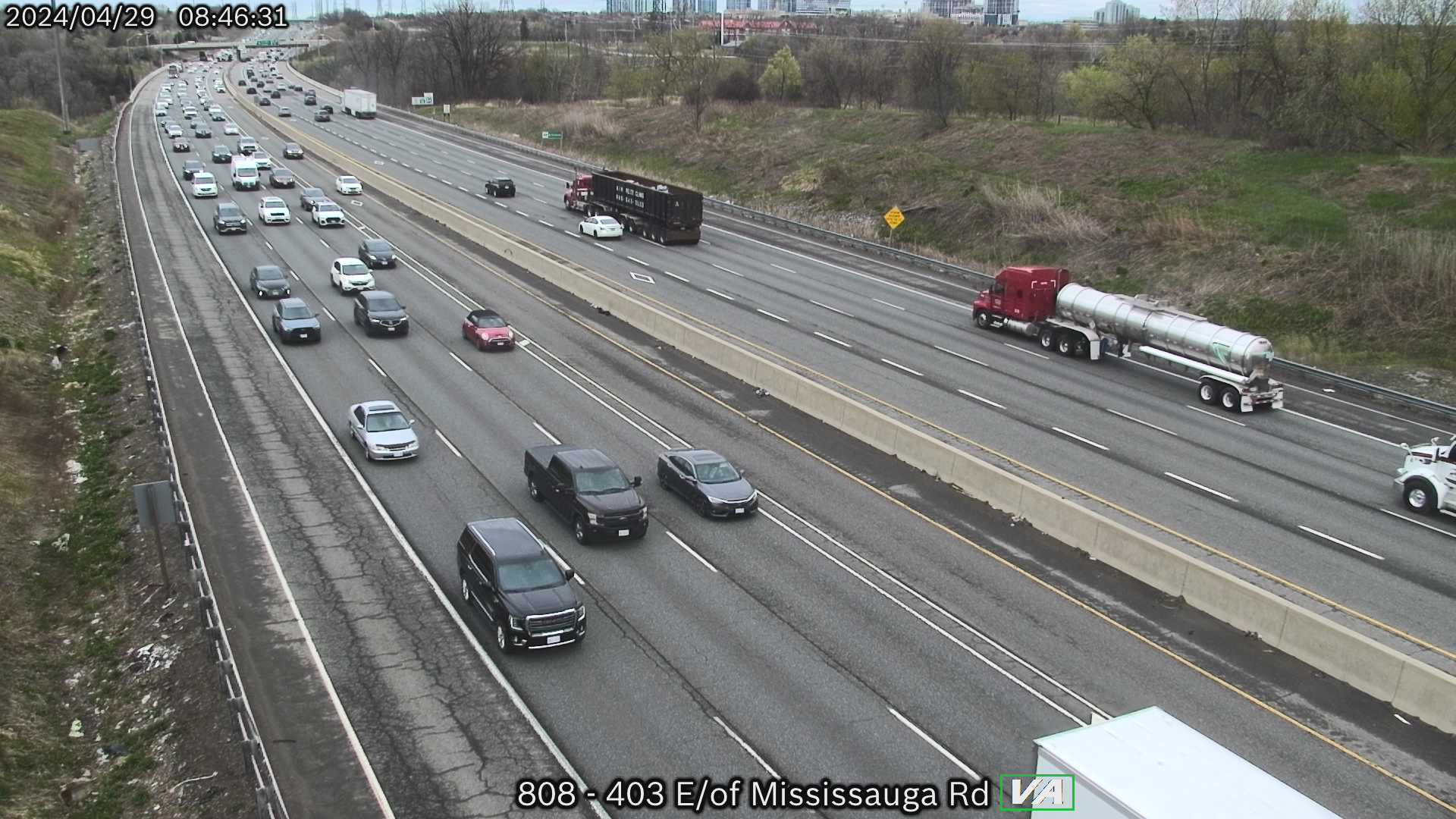 Traffic Cam Highway 403 near East of Mississauga Rd. Player