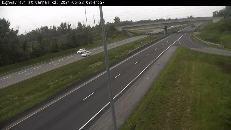 South Dundas: Highway 401 near Carman Rd Traffic Camera