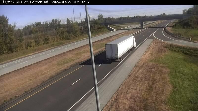 South Dundas: Highway 401 near Carman Rd Traffic Camera