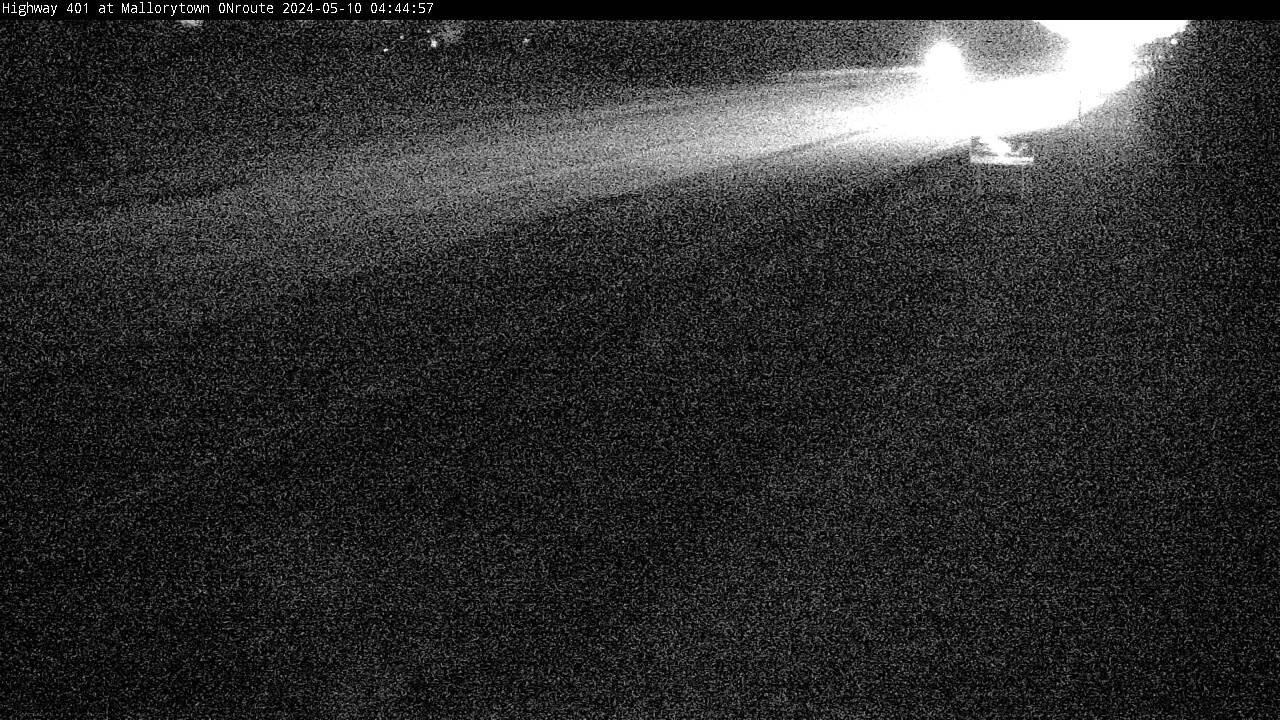 Front of Yonge: Highway 401 near Mallorytown ONroute Traffic Camera
