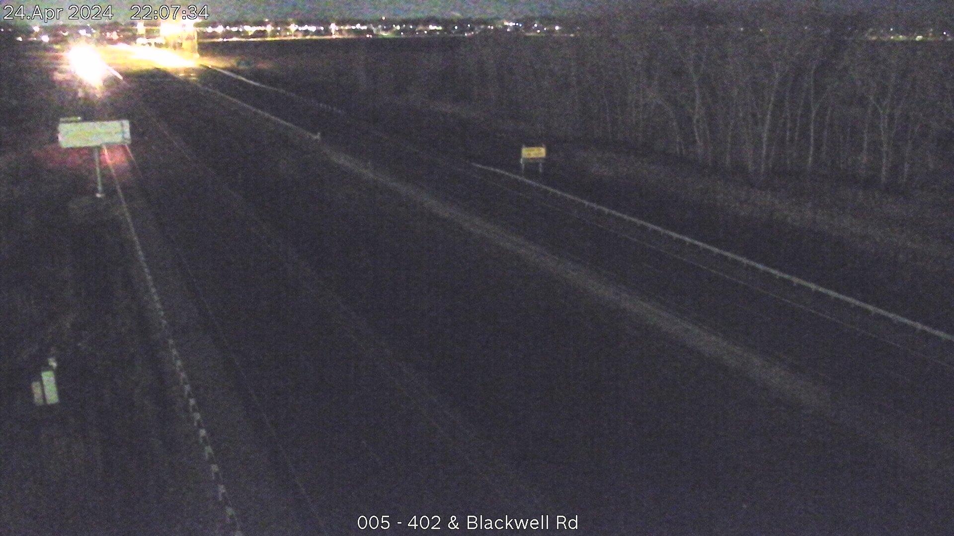 Sarnia: Highway 402 near Blackwell Sideroad Traffic Camera