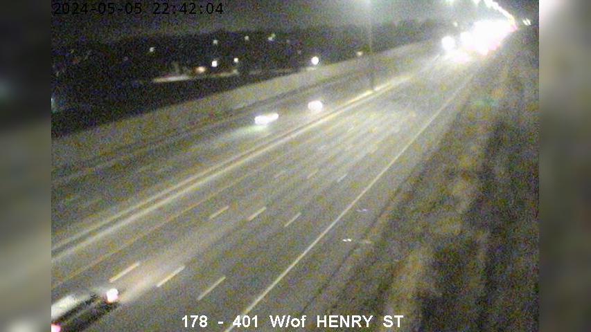 Whitby: 401 West of Henry Street Traffic Camera