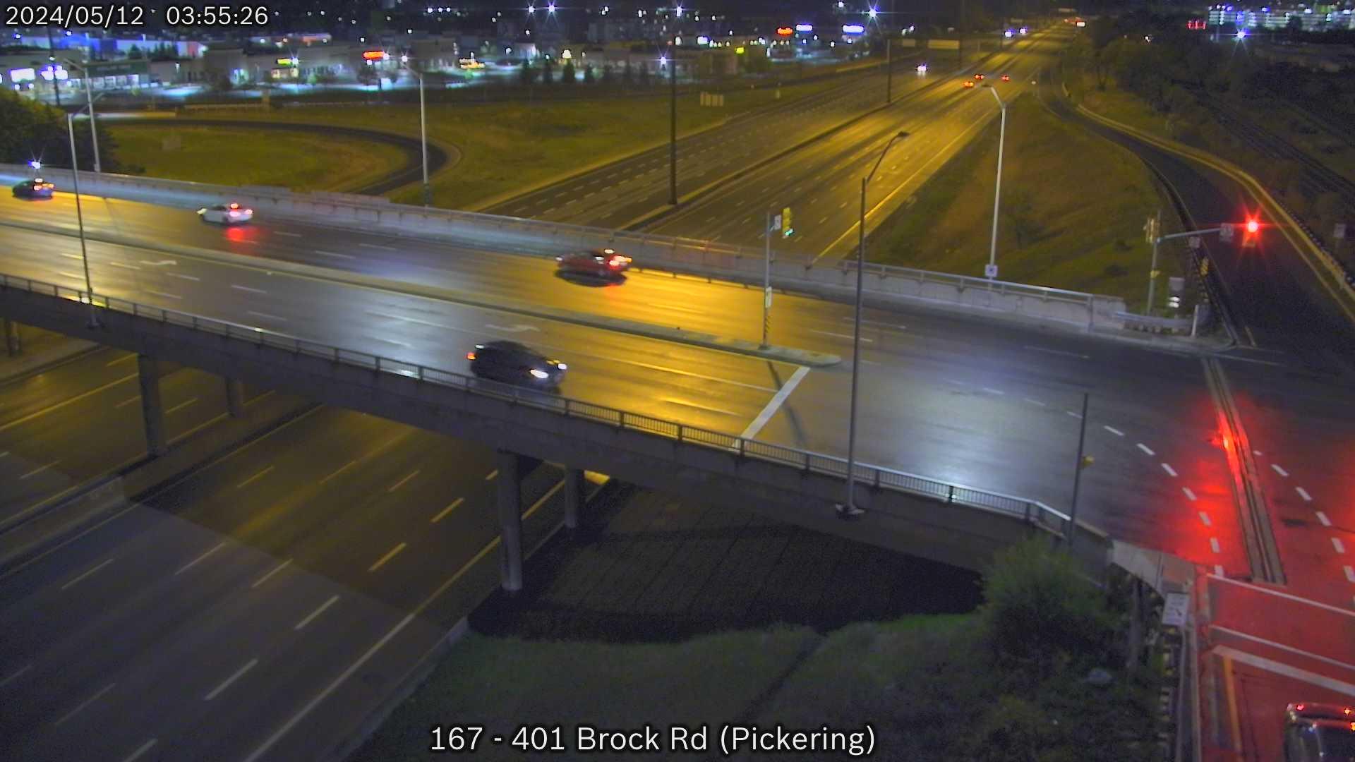 Pickering: Highway 401 near Brock Road Traffic Camera