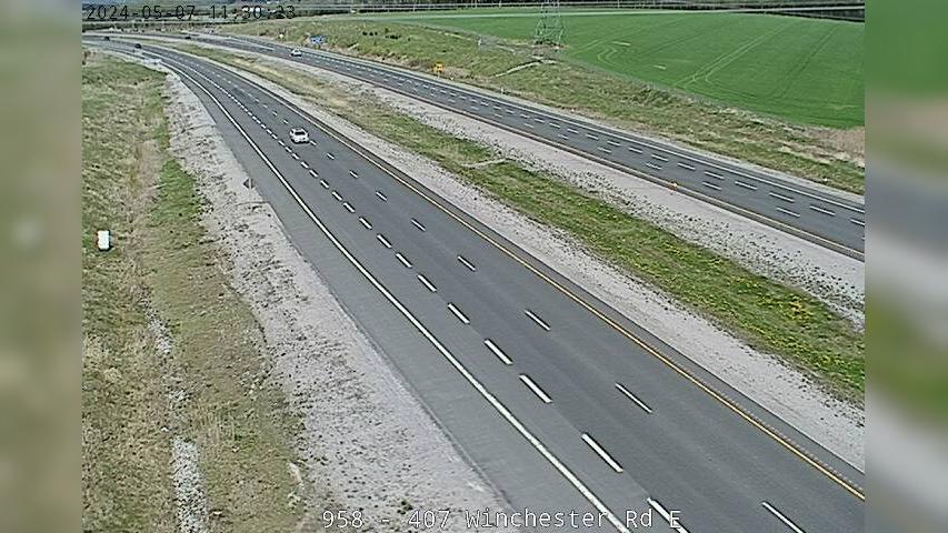 Oshawa: Highway 407 near Winchester Rd Traffic Camera