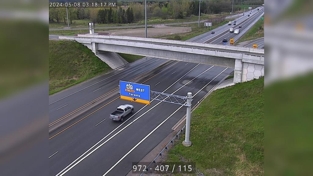 Clarington: Highway 115 near Hwy 407 Traffic Camera