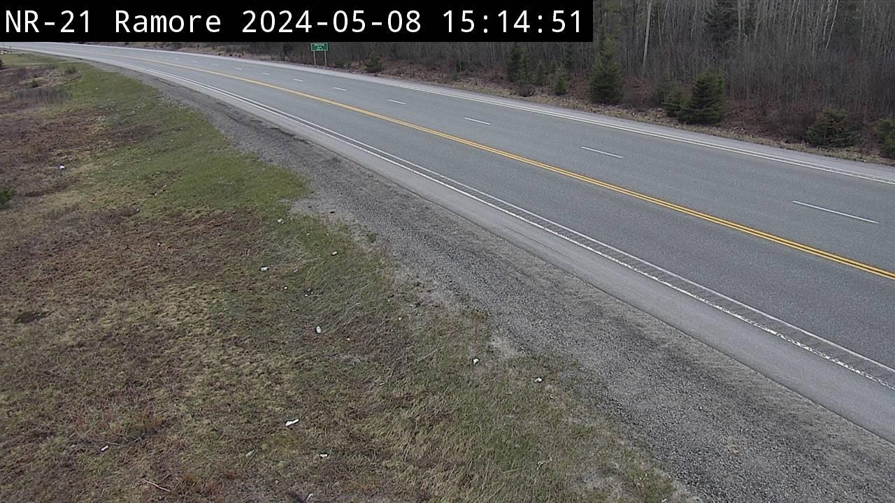 Traffic Cam Black River-Matheson Township: Highway 11 near Playfair 3 Concession Player