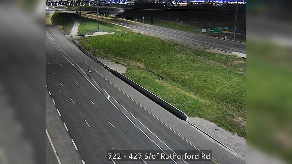 Etobicoke: Highway 427 South of Rutherford Road Traffic Camera