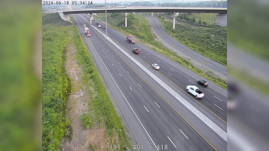 Clarington: Highway 401 near Hwy 418 Traffic Camera
