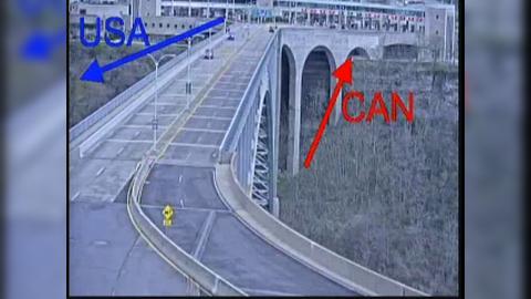 Traffic Cam Niagara Falls › North: River Road at Rainbow Bridge Player