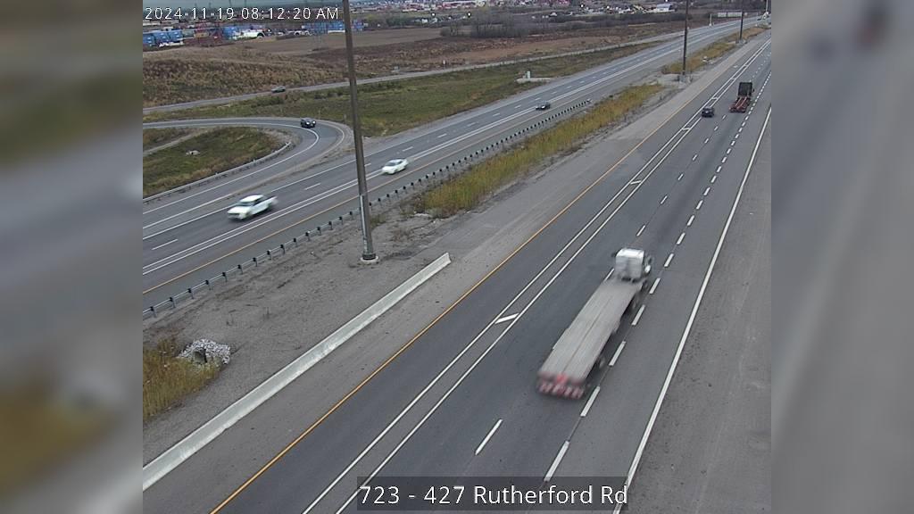 Vaughan: Highway 427 near Rutherford Road Traffic Camera