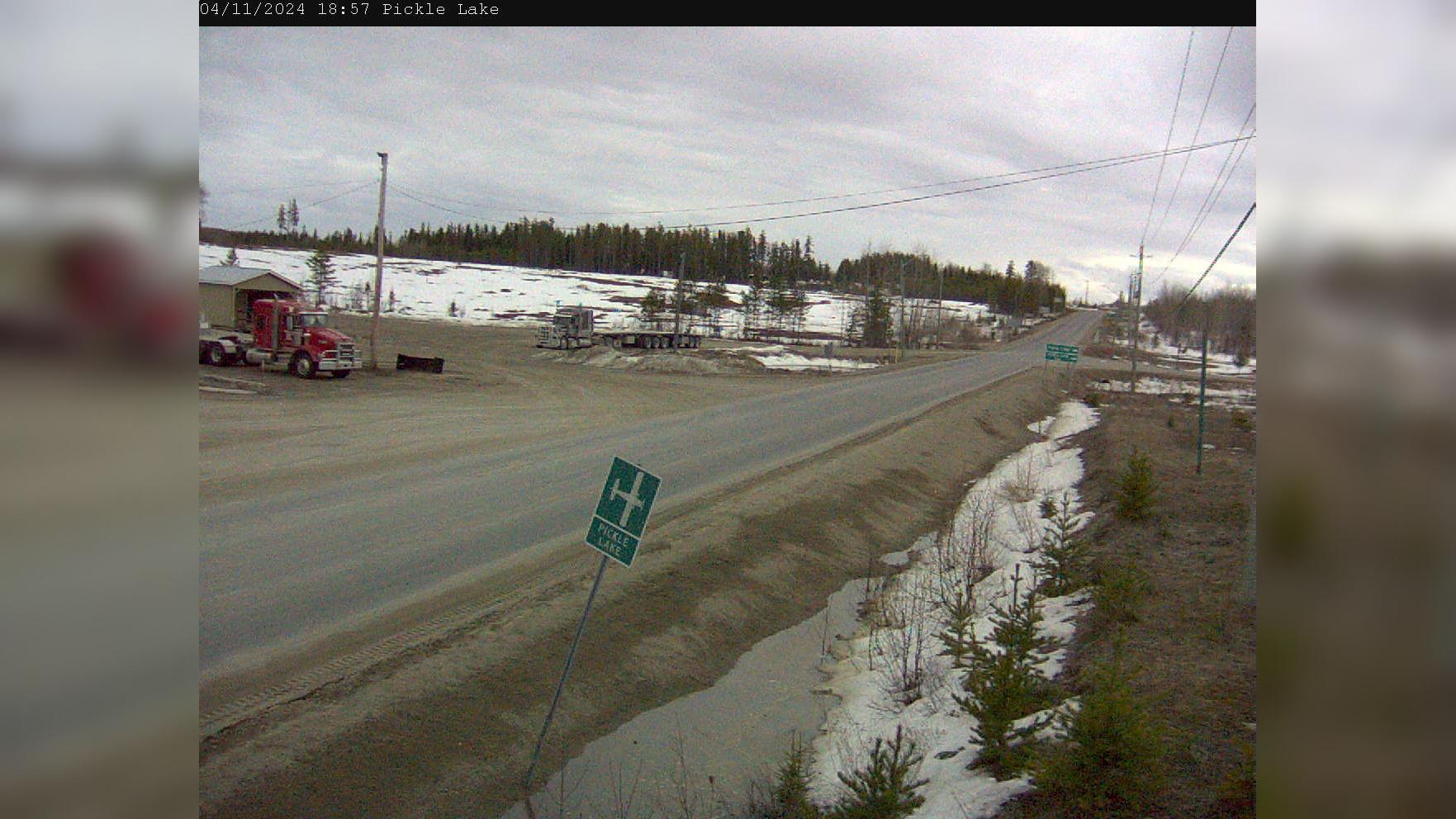 Traffic Cam Pickle Lake Township: Highway 599 near Pickle Lake Player