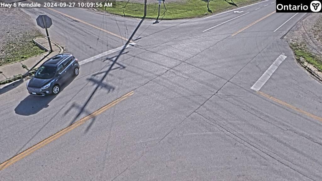 Northern Bruce Peninsula: Highway 6 at Ferndale Traffic Camera