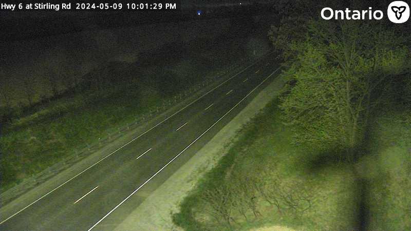 Traffic Cam Caledonia: Highway 6 at Stirling Player