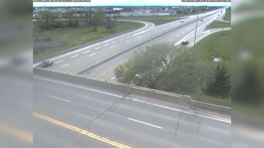 Belleville: Highway 401 at Hwy Traffic Camera