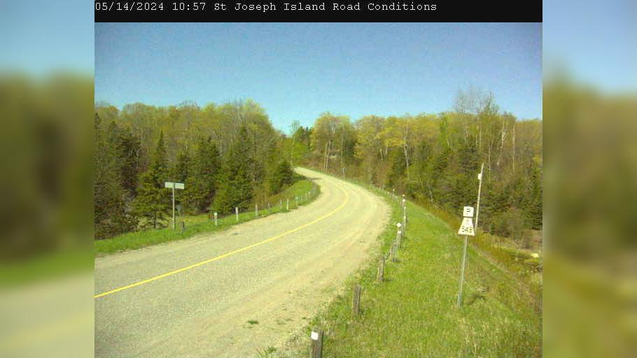 Traffic Cam Jocelyn Township: Highway 548 at St.Joseph Island Player