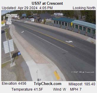 Traffic Cam US 97 at Crescent Player
