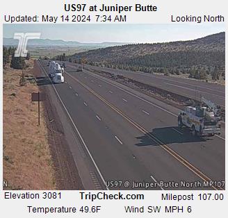Traffic Cam US 97 at Juniper Butte Player