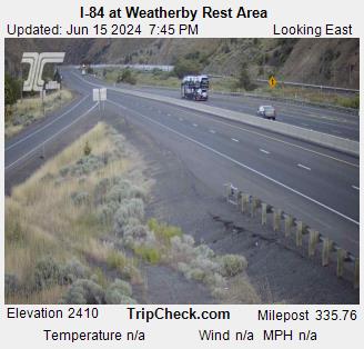 Traffic Cam I-84 at Weatherby Rest Area Player