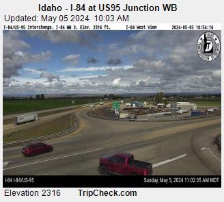 Traffic Cam Idaho - I-84 at US 95 Junction WB Player