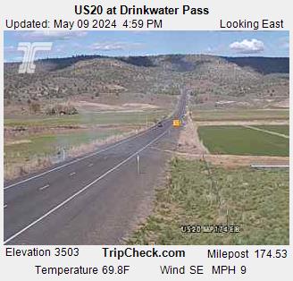 Traffic Cam US 20 at Drinkwater Pass Player
