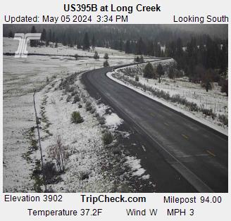 US 395B at Long Creek Traffic Camera