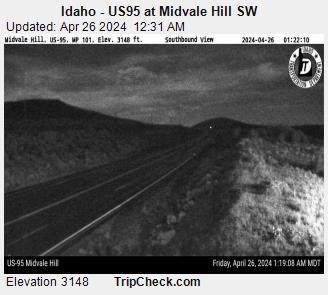 Idaho - US 95 at Midvale Hill SW Traffic Camera