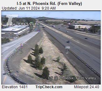 Traffic Cam I-5 at N. Phoenix Rd. (Fern Valley) Player
