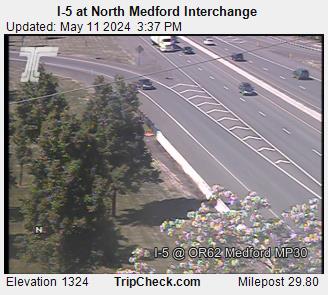 Traffic Cam I-5 at North Medford Interchange Player