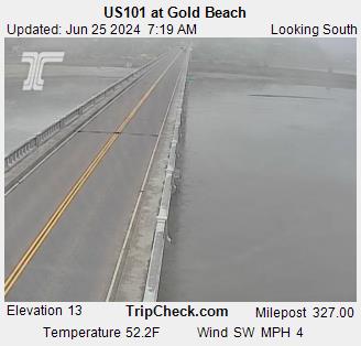 Traffic Cam US 101 at Gold Beach Player