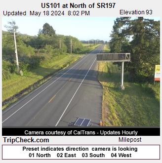 Traffic Cam US 101 at North of SR 197 Player