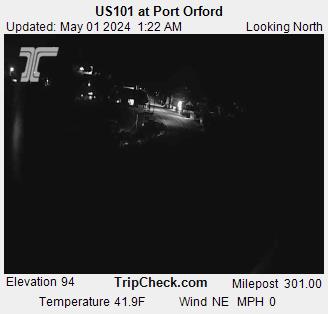 US 101 at Port Orford Traffic Camera