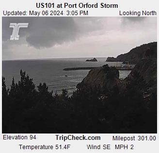 Traffic Cam US 101 at Port Orford Storm Player