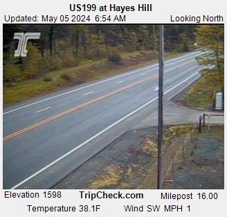 US 199 at Hayes Hill Traffic Camera