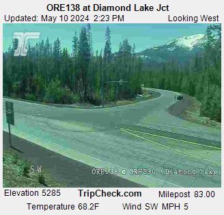 ORE138 at Diamond Lake Jct Traffic Camera