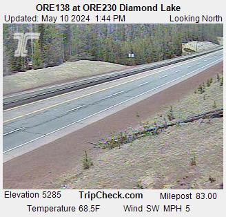 Traffic Cam ORE138 at ORE230 Diamond Lake Player
