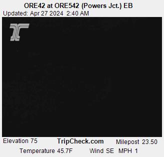 ORE42 at ORE542 (Powers Jct.) EB Traffic Camera