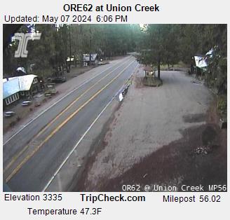 Traffic Cam ORE62 at Union Creek Player