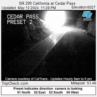 SR 299 California at Cedar Pass Traffic Camera