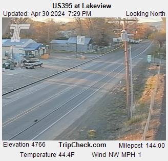 US 395 at Lakeview Traffic Camera
