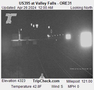 Traffic Cam US 395 at Valley Falls - ORE31 Player