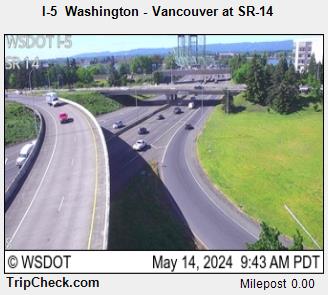 Traffic Cam I-5  Washington - Vancouver at SR-14 Player