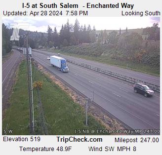 I-5 at South Salem  - Enchanted Way Traffic Camera